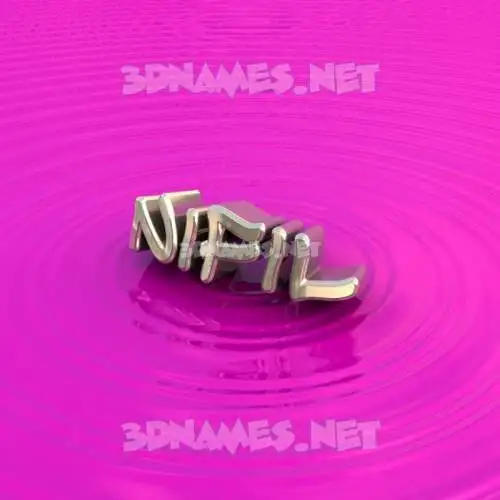 nifil in Pink Graffiti style - 3D name wallpaper