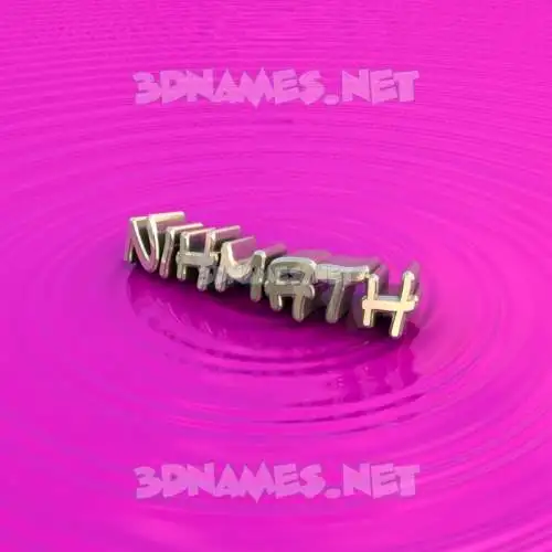 nihmath in Pink Graffiti style - 3D name wallpaper