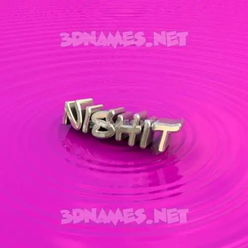 nishit in Pink Graffiti style - 3D name wallpaper