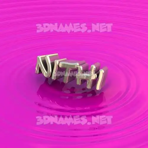 nithi in Pink Graffiti style - 3D name wallpaper
