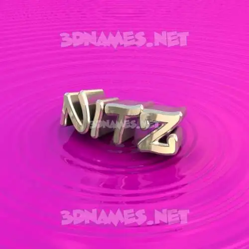 nitz in Pink Graffiti style - 3D name wallpaper