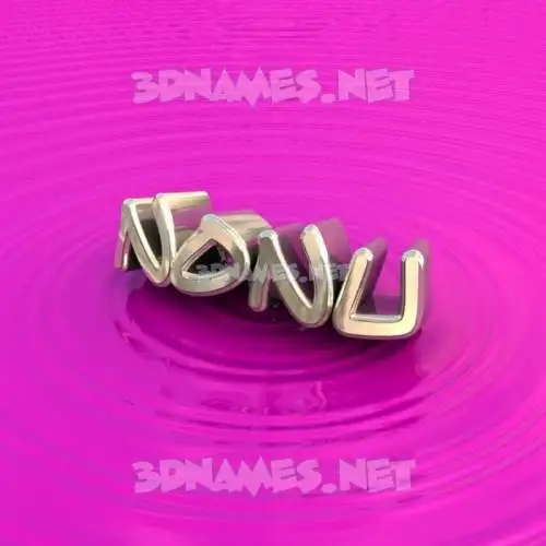 nonu in Pink Graffiti style - 3D name wallpaper