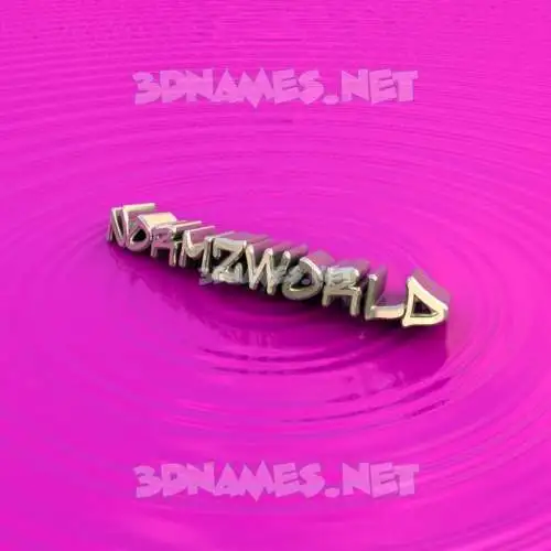 normzworld in Pink Graffiti style - 3D name wallpaper