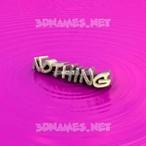 nothing in Pink Graffiti style - 3D name wallpaper