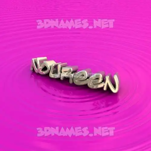 noureen in Pink Graffiti style - 3D name wallpaper