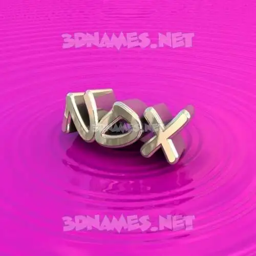 nox in Pink Graffiti style - 3D name wallpaper