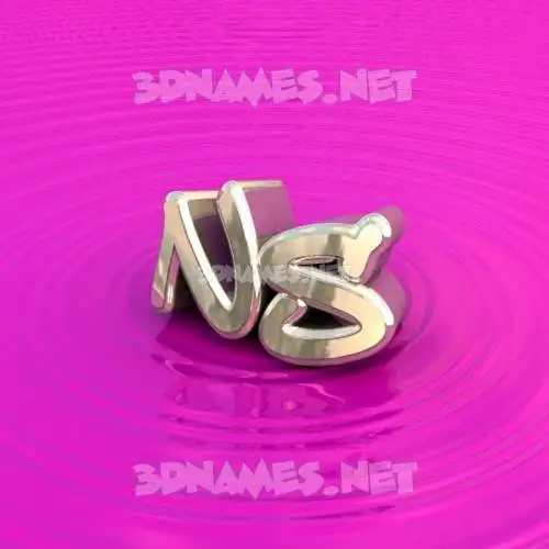 ns in Pink Graffiti style - 3D name wallpaper ns in Pink Graffiti style - 3D name wallpaper