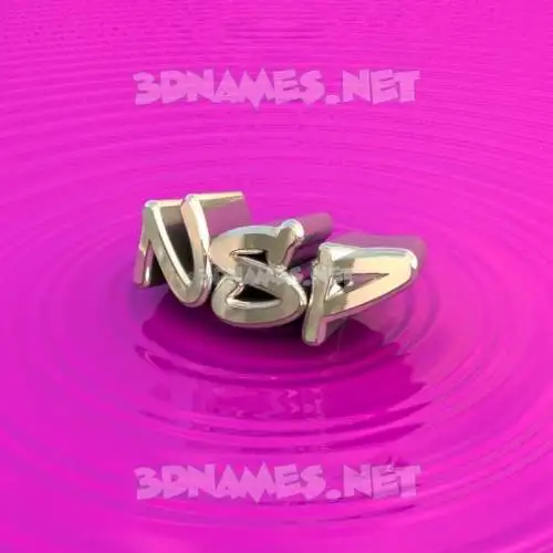 nsp in Pink Graffiti style - 3D name wallpaper