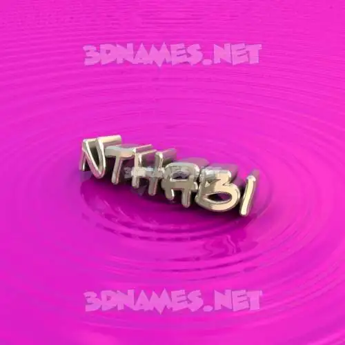 nthabi in Pink Graffiti style - 3D name wallpaper
