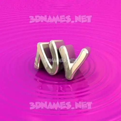 nv in Pink Graffiti style - 3D name wallpaper nv in Pink Graffiti style - 3D name wallpaper