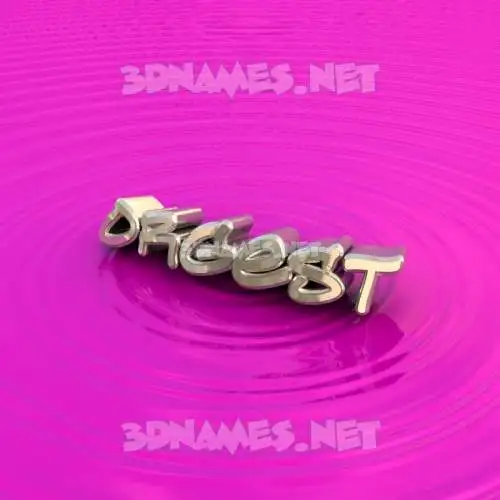 orgest in Pink Graffiti style - 3D name wallpaper
