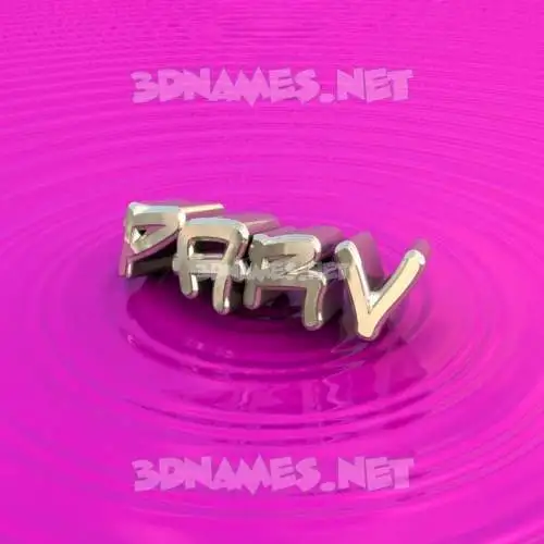 parv in Pink Graffiti style - 3D name wallpaper