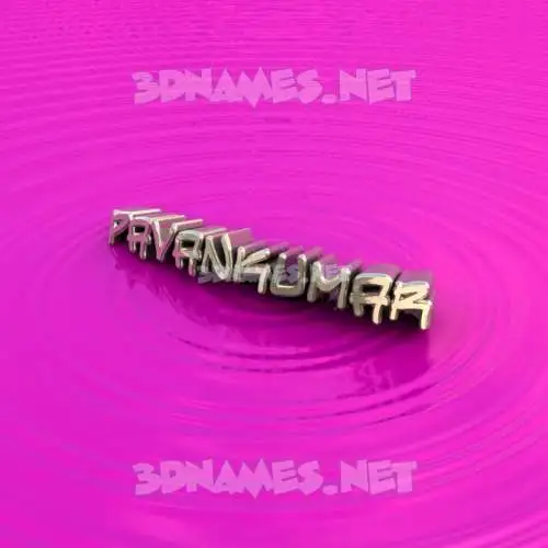pavankumar in Pink Graffiti style - 3D name wallpaper