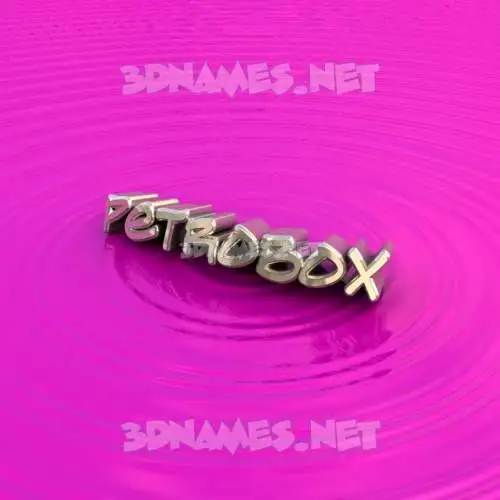 petrobox in Pink Graffiti style - 3D name wallpaper