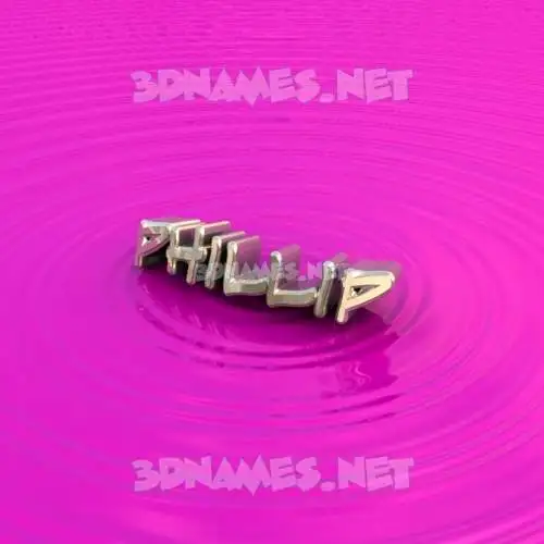phillip in Pink Graffiti style - 3D name wallpaper