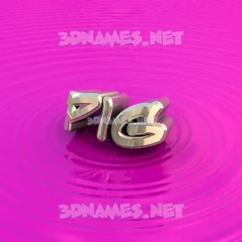 pig in Pink Graffiti style - 3D name wallpaper pig in Pink Graffiti style - 3D name wallpaper