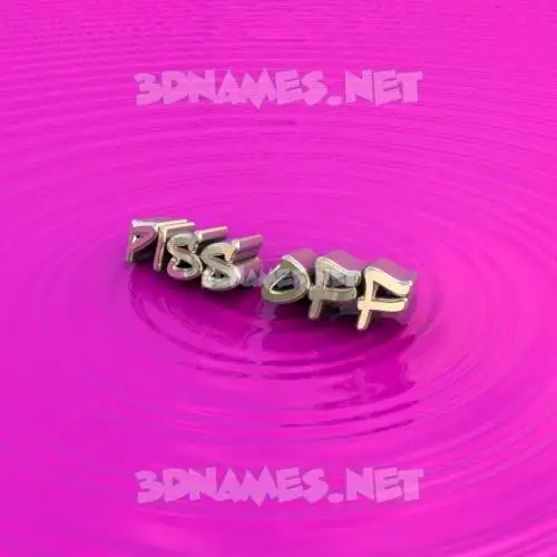 piss off in Pink Graffiti style - 3D name wallpaper piss off in Pink Graffiti style - 3D name wallpaper