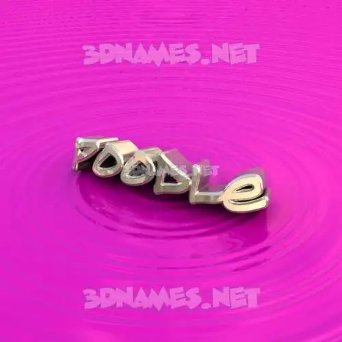 poodle in Pink Graffiti style - 3D name wallpaper poodle in Pink Graffiti style - 3D name wallpaper