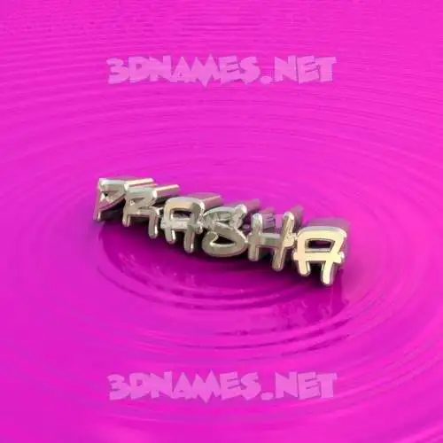 prasha in Pink Graffiti style - 3D name wallpaper