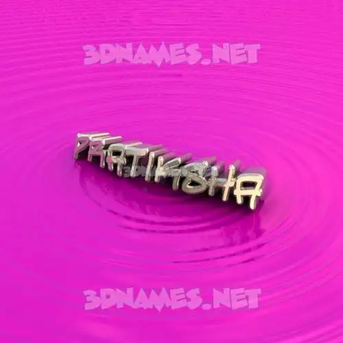 pratiksha in Pink Graffiti style - 3D name wallpaper