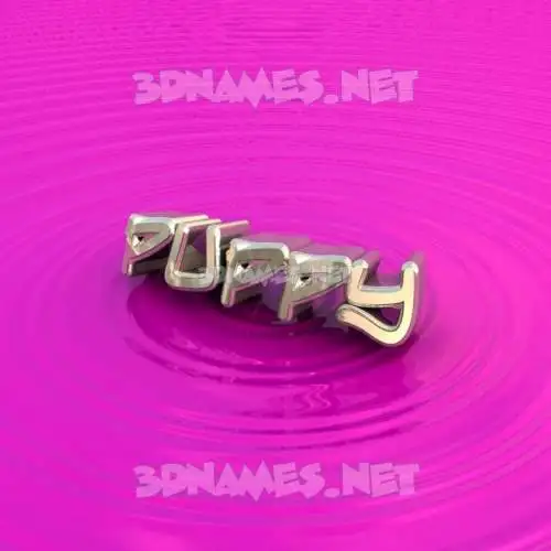 puppy in Pink Graffiti style - 3D name wallpaper puppy in Pink Graffiti style - 3D name wallpaper