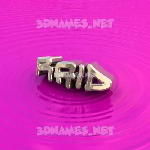 raid in Pink Graffiti style - 3D name wallpaper