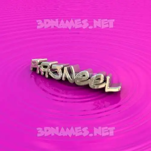 rajneel in Pink Graffiti style - 3D name wallpaper