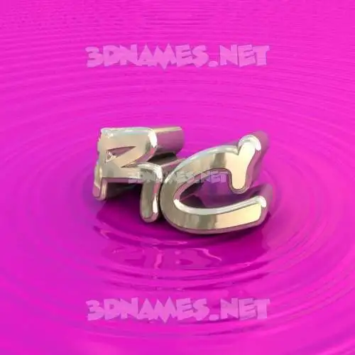 rc in Pink Graffiti style - 3D name wallpaper
