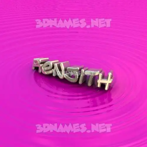 renjith in Pink Graffiti style - 3D name wallpaper