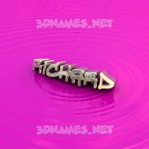 richard in Pink Graffiti style - 3D name wallpaper