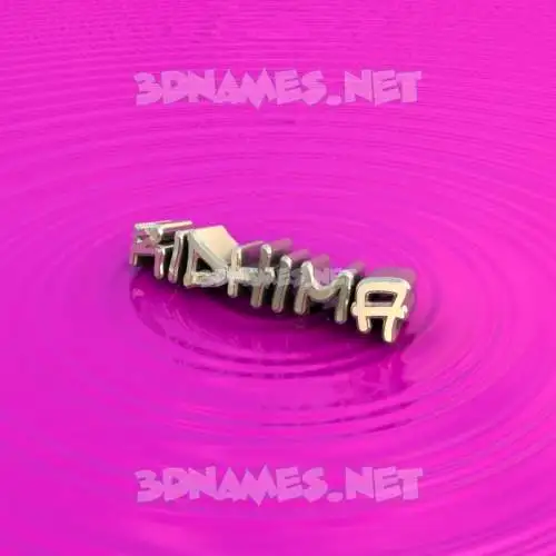 ridhima in Pink Graffiti style - 3D name wallpaper
