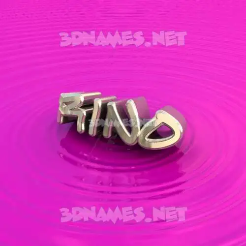 rino in Pink Graffiti style - 3D name wallpaper
