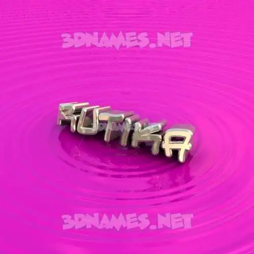 rutika in Pink Graffiti style - 3D name wallpaper