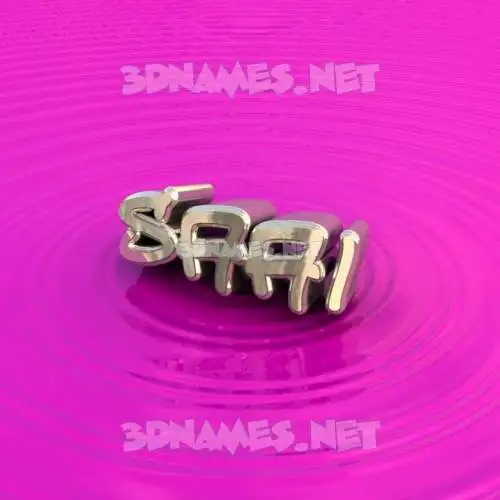 saai in Pink Graffiti style - 3D name wallpaper