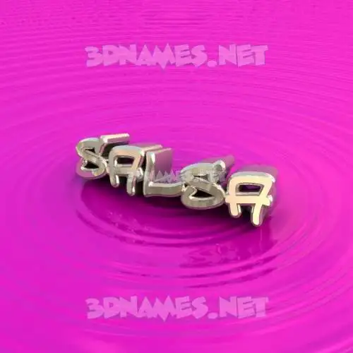 salsa in Pink Graffiti style - 3D name wallpaper