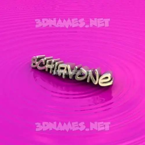 schiavone in Pink Graffiti style - 3D name wallpaper