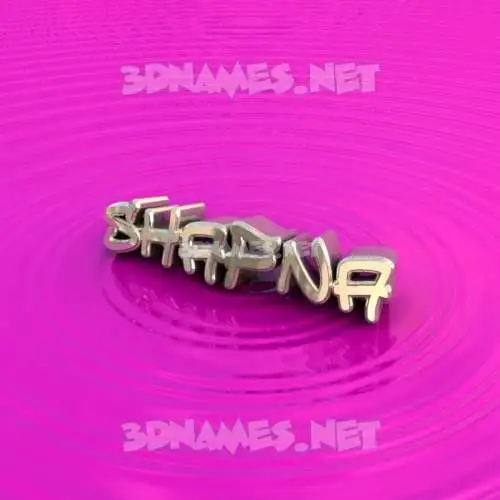 shafna in Pink Graffiti style - 3D name wallpaper