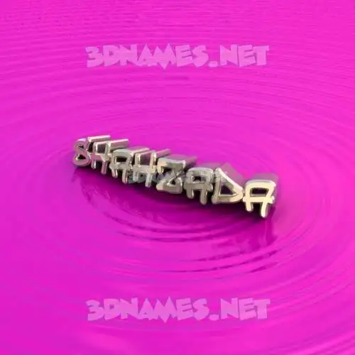 shahzada in Pink Graffiti style - 3D name wallpaper