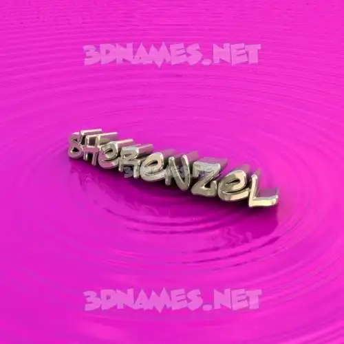 sherenzel in Pink Graffiti style - 3D name wallpaper