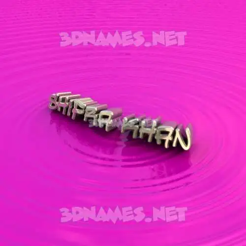 shifra khan in Pink Graffiti style - 3D name wallpaper