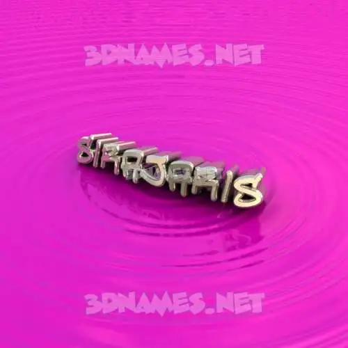 sirajaris in Pink Graffiti style - 3D name wallpaper