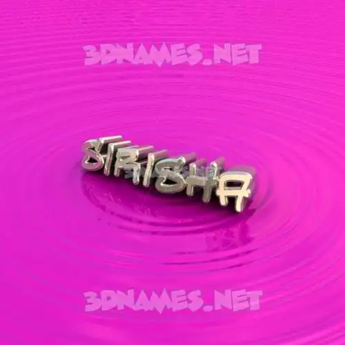 sirisha in Pink Graffiti style - 3D name wallpaper