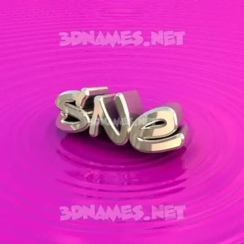 sne in Pink Graffiti style - 3D name wallpaper