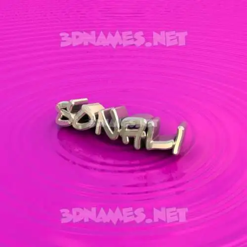 sonali in Pink Graffiti style - 3D name wallpaper