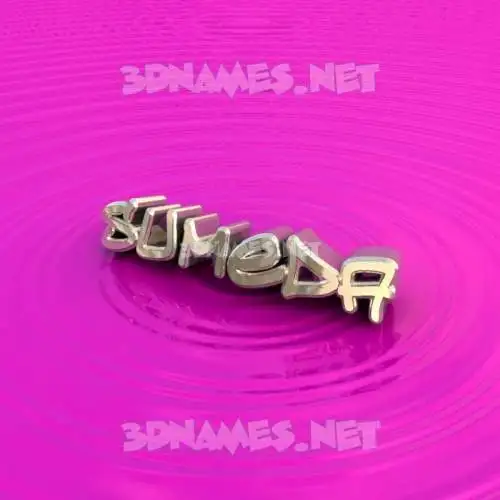 sumeda in Pink Graffiti style - 3D name wallpaper