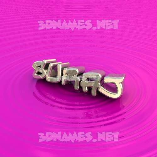 Pink Graffiti 3D Name for suraj