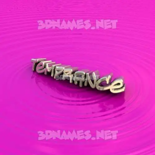 temprance in Pink Graffiti style - 3D name wallpaper