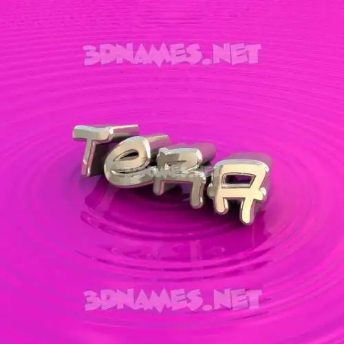 tera in Pink Graffiti style - 3D name wallpaper