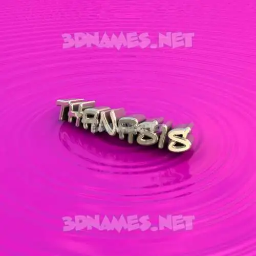 thanasis in Pink Graffiti style - 3D name wallpaper