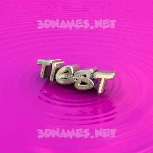 tiest in Pink Graffiti style - 3D name wallpaper tiest in Pink Graffiti style - 3D name wallpaper
